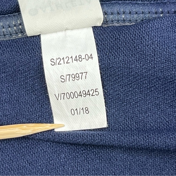 Athleta Aqualuxe Bra Cup 2-Way Tankini Swim Top Navy Blue Sz 32 B/C - Picture 12 of 14